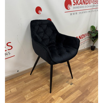 Kitchen chair Karsten (Black velvet) Kitchen chair Karsten (Black velvet)